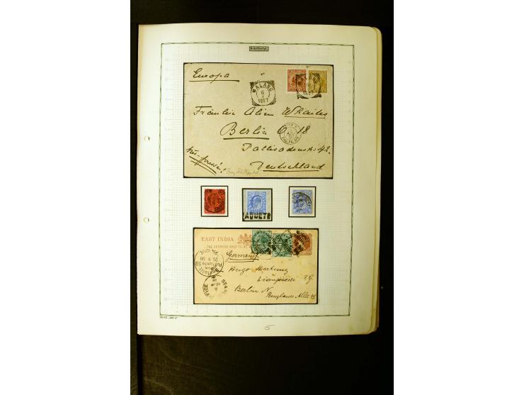 1862/1935, interessante Sammlung mit frühen Schiffspostmarken (u.a. Venezuela), Landungs- und Schiffspost-Stempel aus aller W