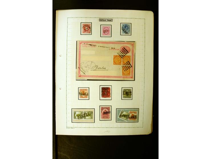 1862/1935, interessante Sammlung mit frühen Schiffspostmarken (u.a. Venezuela), Landungs- und Schiffspost-Stempel aus aller W