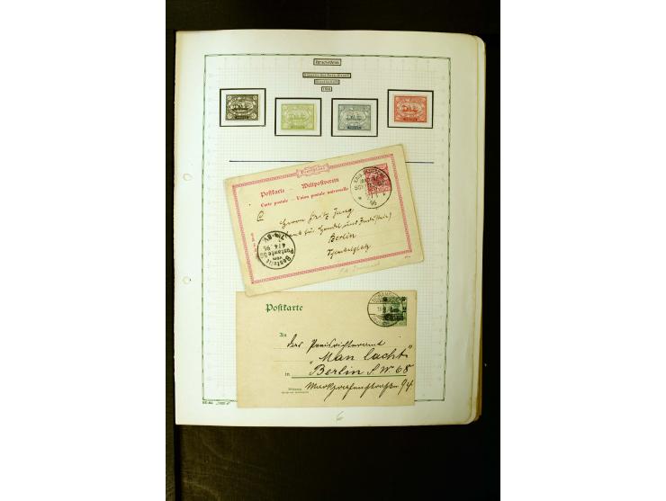1862/1935, interessante Sammlung mit frühen Schiffspostmarken (u.a. Venezuela), Landungs- und Schiffspost-Stempel aus aller W