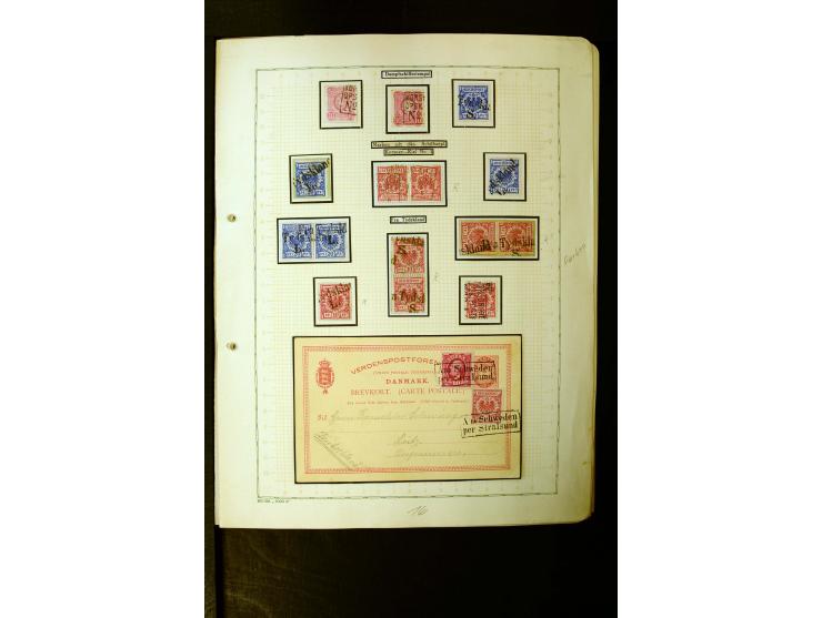 1862/1935, interessante Sammlung mit frühen Schiffspostmarken (u.a. Venezuela), Landungs- und Schiffspost-Stempel aus aller W