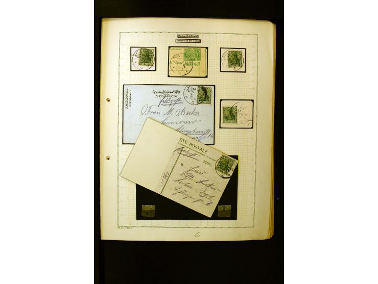 1862/1935, interessante Sammlung mit frühen Schiffspostmarken (u.a. Venezuela), Landungs- und Schiffspost-Stempel aus aller W