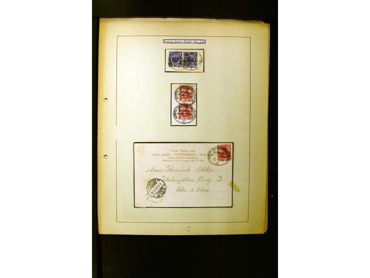 1862/1935, interessante Sammlung mit frühen Schiffspostmarken (u.a. Venezuela), Landungs- und Schiffspost-Stempel aus aller W