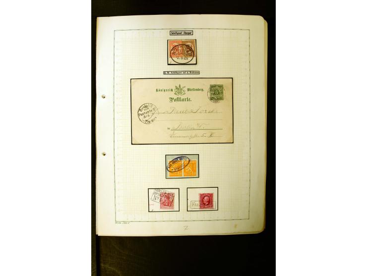 1862/1935, interessante Sammlung mit frühen Schiffspostmarken (u.a. Venezuela), Landungs- und Schiffspost-Stempel aus aller W