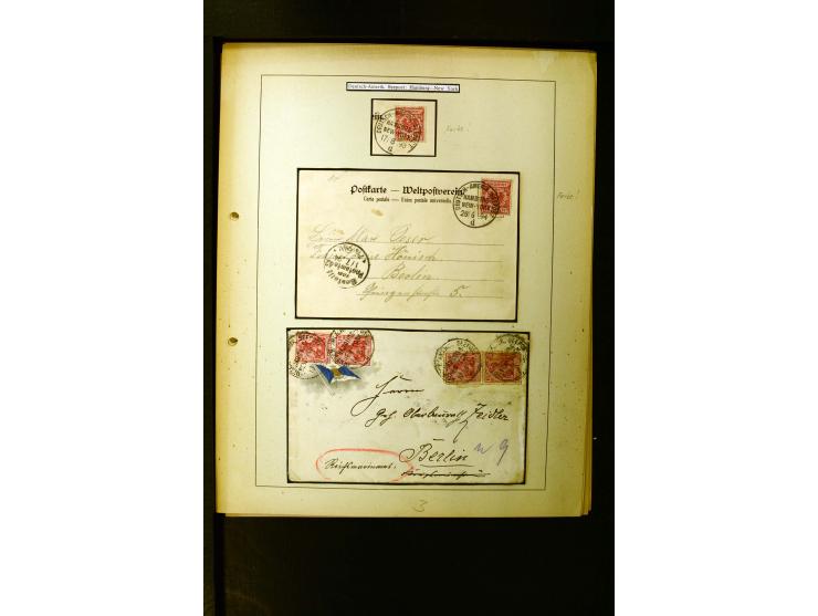 1862/1935, interessante Sammlung mit frühen Schiffspostmarken (u.a. Venezuela), Landungs- und Schiffspost-Stempel aus aller W