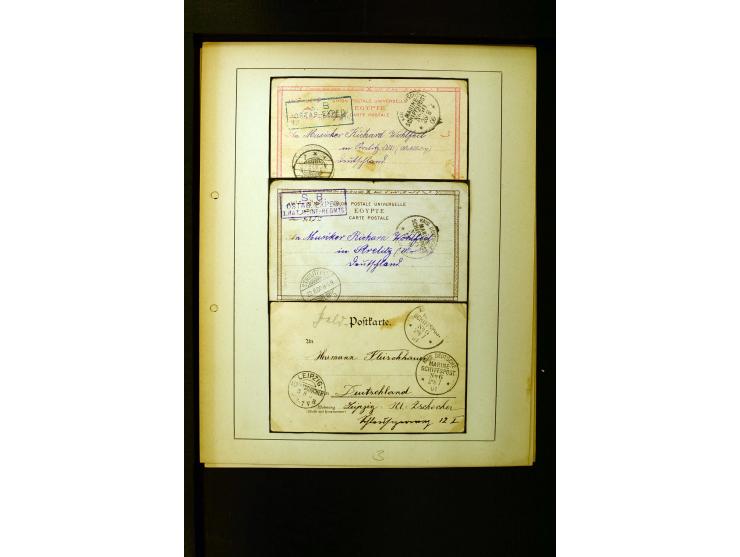1862/1935, interessante Sammlung mit frühen Schiffspostmarken (u.a. Venezuela), Landungs- und Schiffspost-Stempel aus aller W