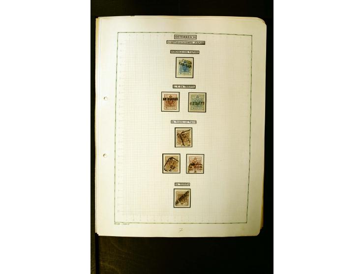 1862/1935, interessante Sammlung mit frühen Schiffspostmarken (u.a. Venezuela), Landungs- und Schiffspost-Stempel aus aller W