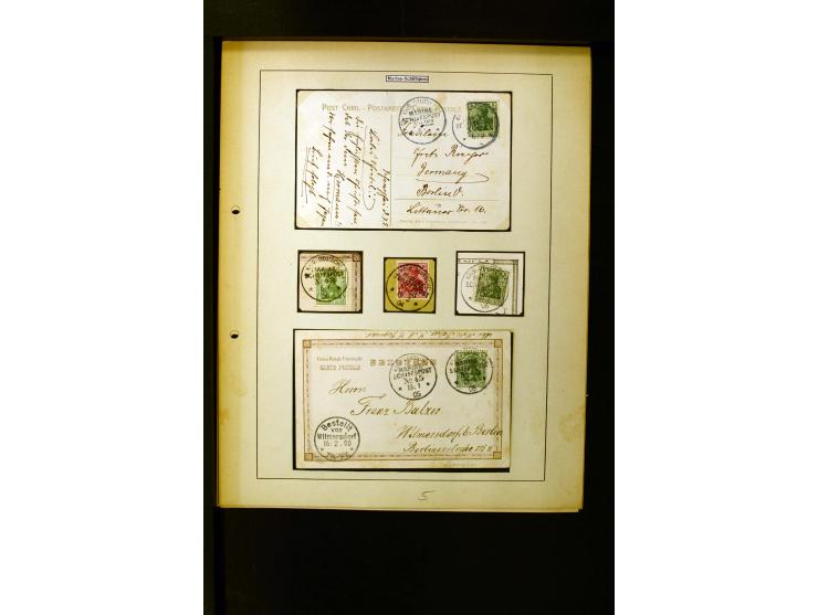 1862/1935, interessante Sammlung mit frühen Schiffspostmarken (u.a. Venezuela), Landungs- und Schiffspost-Stempel aus aller W