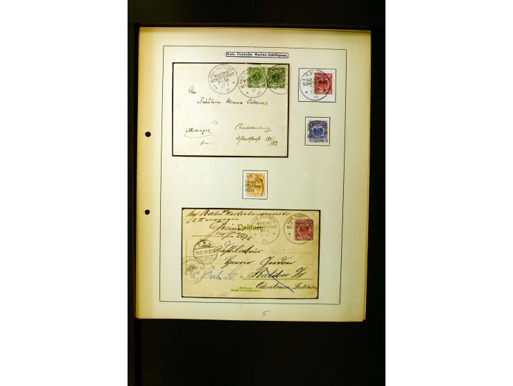1862/1935, interessante Sammlung mit frühen Schiffspostmarken (u.a. Venezuela), Landungs- und Schiffspost-Stempel aus aller W