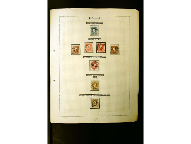 1862/1935, interessante Sammlung mit frühen Schiffspostmarken (u.a. Venezuela), Landungs- und Schiffspost-Stempel aus aller W
