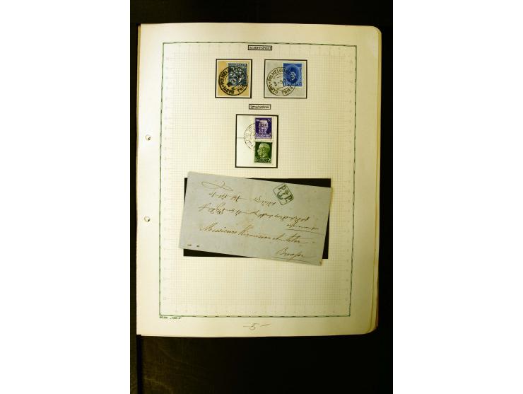 1862/1935, interessante Sammlung mit frühen Schiffspostmarken (u.a. Venezuela), Landungs- und Schiffspost-Stempel aus aller W