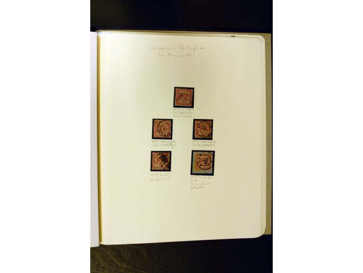 1851/68, gestempelte Sammlung in 2 Borek-Alben, teils mehrfach und nach Farben gesammelt, dabei u.a. voll-bis breitrandige 1a