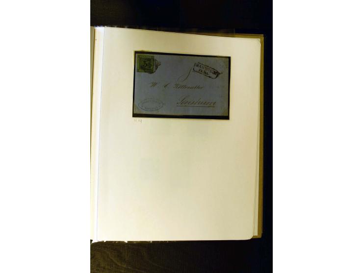 1851/68, gestempelte Sammlung in 2 Borek-Alben, teils mehrfach und nach Farben gesammelt, dabei u.a. voll-bis breitrandige 1a