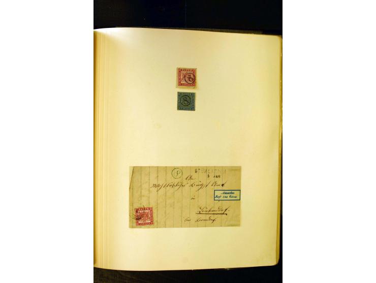 UHRRADSTEMPEL: Teil einer uralten Stempel-Sammlung mit den Nummern "1" bis "29", mit rd. 70 Briefen sowie zahlreichen Einzelm