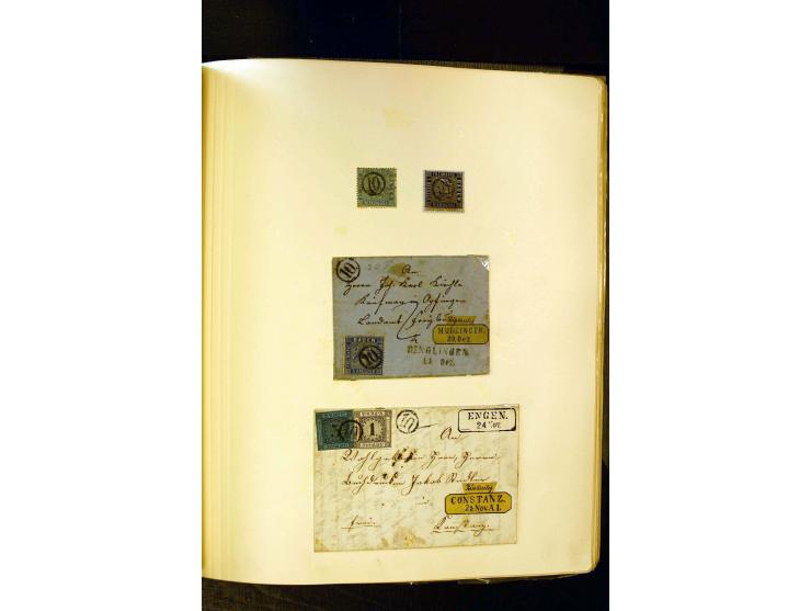 UHRRADSTEMPEL: Teil einer uralten Stempel-Sammlung mit den Nummern "1" bis "29", mit rd. 70 Briefen sowie zahlreichen Einzelm