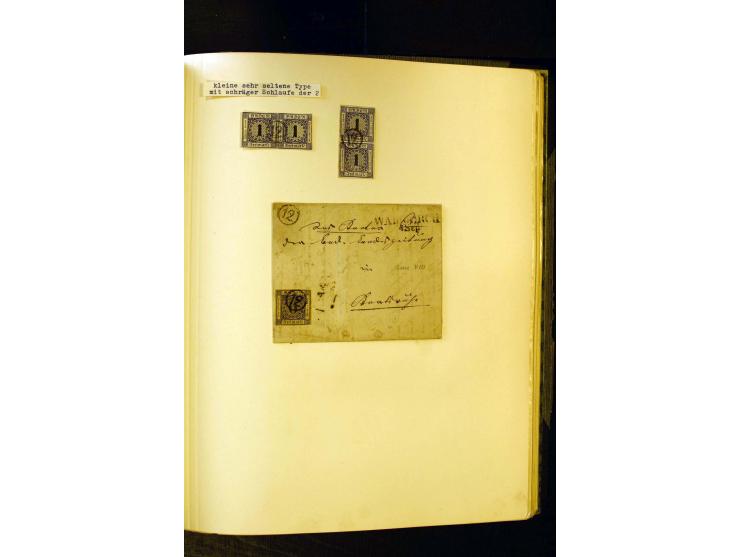 UHRRADSTEMPEL: Teil einer uralten Stempel-Sammlung mit den Nummern "1" bis "29", mit rd. 70 Briefen sowie zahlreichen Einzelm