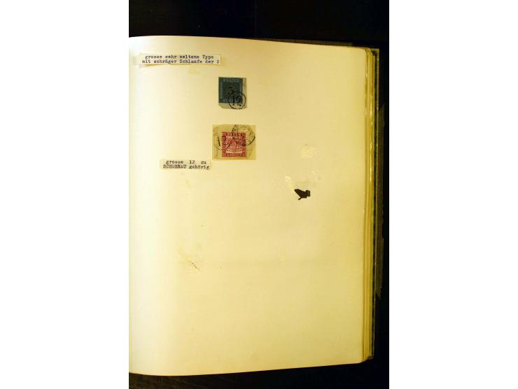 UHRRADSTEMPEL: Teil einer uralten Stempel-Sammlung mit den Nummern "1" bis "29", mit rd. 70 Briefen sowie zahlreichen Einzelm