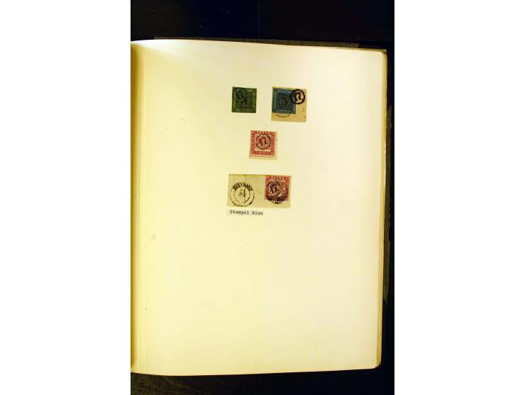 UHRRADSTEMPEL: Teil einer uralten Stempel-Sammlung mit den Nummern "1" bis "29", mit rd. 70 Briefen sowie zahlreichen Einzelm