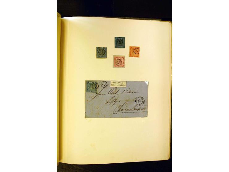 UHRRADSTEMPEL: Teil einer uralten Stempel-Sammlung mit den Nummern "1" bis "29", mit rd. 70 Briefen sowie zahlreichen Einzelm