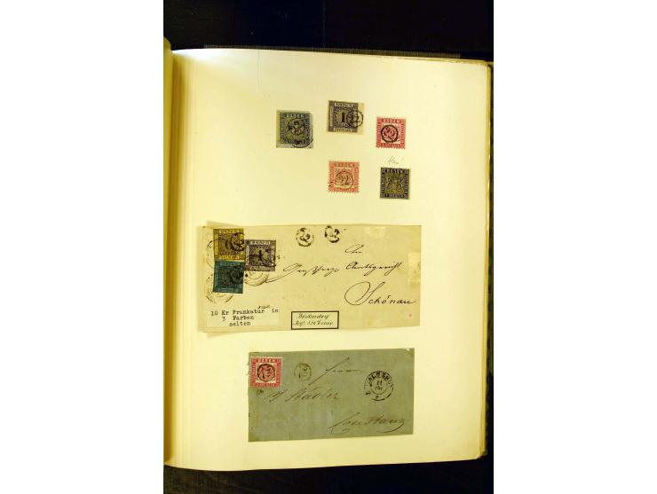 UHRRADSTEMPEL: Teil einer uralten Stempel-Sammlung mit den Nummern "1" bis "29", mit rd. 70 Briefen sowie zahlreichen Einzelm