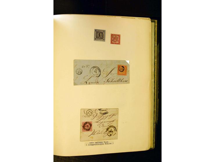 UHRRADSTEMPEL: Teil einer uralten Stempel-Sammlung mit den Nummern "1" bis "29", mit rd. 70 Briefen sowie zahlreichen Einzelm