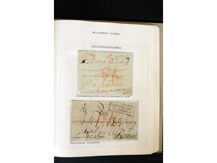1856/67, wunderschöne kleine spezialisierte Sammlung, gestempelt, vielfach auf Briefstücken und Briefen, darin enthalten u.a.