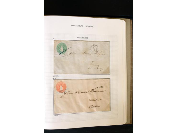 1856/67, wunderschöne kleine spezialisierte Sammlung, gestempelt, vielfach auf Briefstücken und Briefen, darin enthalten u.a.