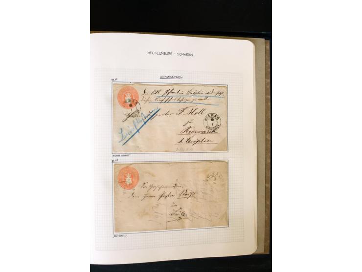 1856/67, wunderschöne kleine spezialisierte Sammlung, gestempelt, vielfach auf Briefstücken und Briefen, darin enthalten u.a.