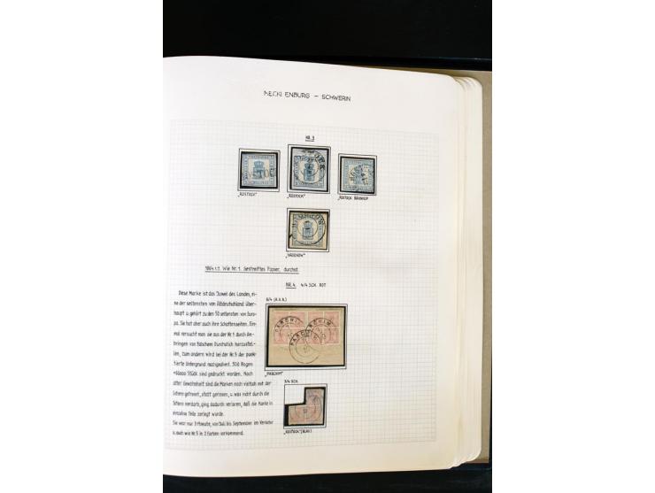 1856/67, wunderschöne kleine spezialisierte Sammlung, gestempelt, vielfach auf Briefstücken und Briefen, darin enthalten u.a.