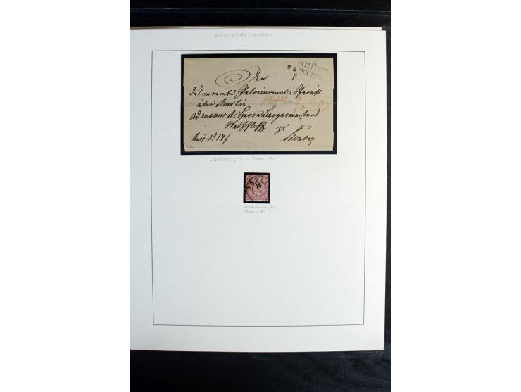 1856/64, ungebrauchte und gestempelte Sammlung, teils mehrfach gesammelt, mit einigen Briefen und Ganzsachen, dazu Strelitz u