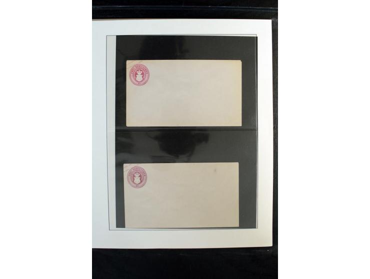 1856/64, ungebrauchte und gestempelte Sammlung, teils mehrfach gesammelt, mit einigen Briefen und Ganzsachen, dazu Strelitz u