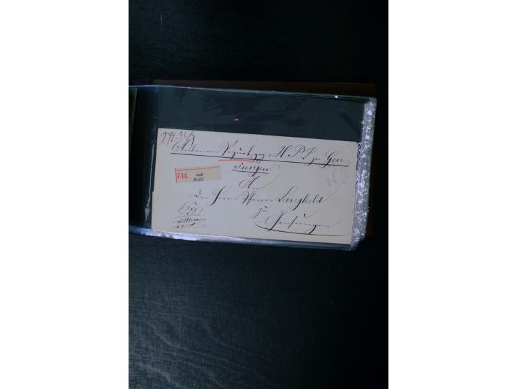 1852/64, schöne Sammlung mit über 70 Briefen, dabei zahlreiche bessere, z.B. Mi.-Nr. 39 auf Brief, Mi.-Nr. GAA 12 auf Faltbri