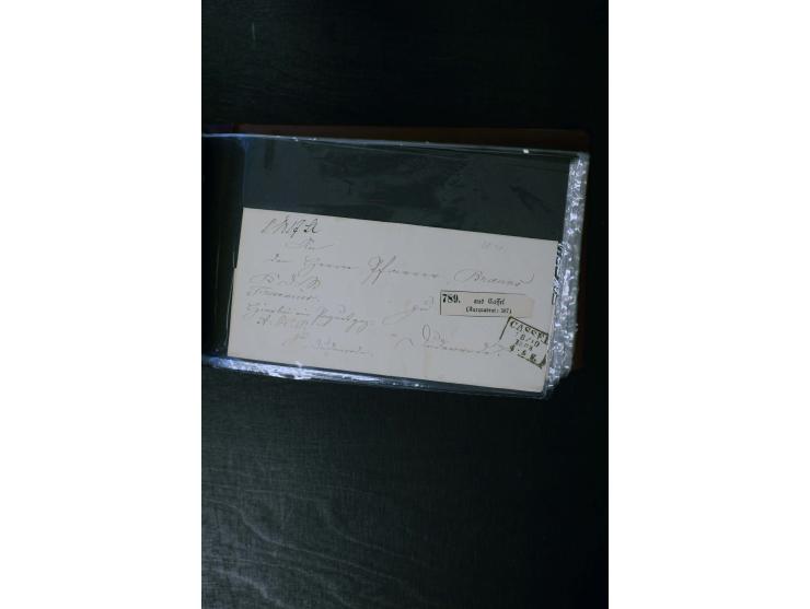 1852/64, schöne Sammlung mit über 70 Briefen, dabei zahlreiche bessere, z.B. Mi.-Nr. 39 auf Brief, Mi.-Nr. GAA 12 auf Faltbri