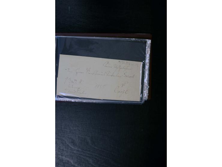 1852/64, schöne Sammlung mit über 70 Briefen, dabei zahlreiche bessere, z.B. Mi.-Nr. 39 auf Brief, Mi.-Nr. GAA 12 auf Faltbri