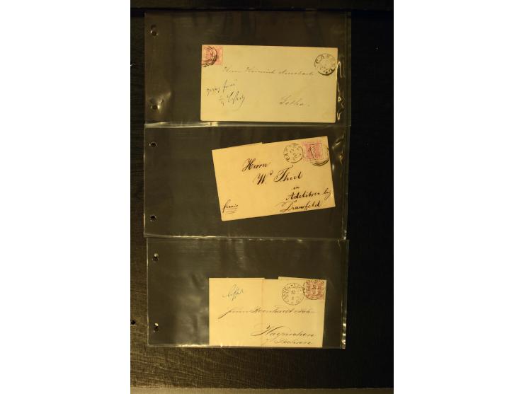 1852/64, schöne Sammlung mit über 70 Briefen, dabei zahlreiche bessere, z.B. Mi.-Nr. 39 auf Brief, Mi.-Nr. GAA 12 auf Faltbri