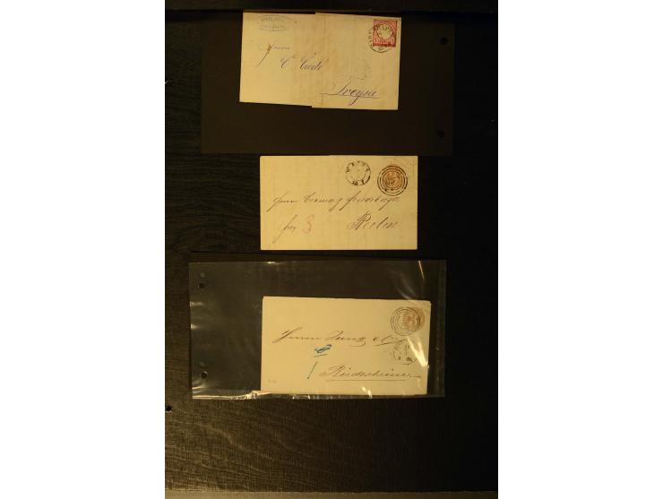 1852/64, schöne Sammlung mit über 70 Briefen, dabei zahlreiche bessere, z.B. Mi.-Nr. 39 auf Brief, Mi.-Nr. GAA 12 auf Faltbri
