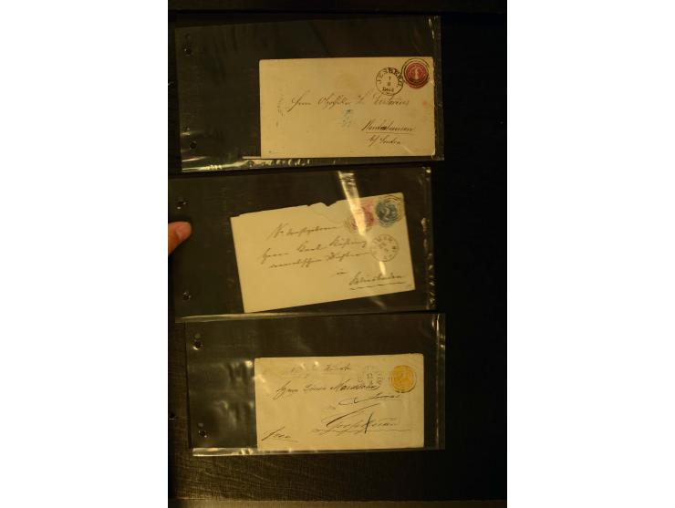 1852/64, schöne Sammlung mit über 70 Briefen, dabei zahlreiche bessere, z.B. Mi.-Nr. 39 auf Brief, Mi.-Nr. GAA 12 auf Faltbri