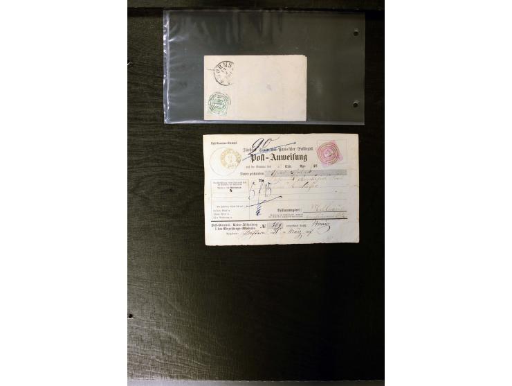 1852/64, schöne Sammlung mit über 70 Briefen, dabei zahlreiche bessere, z.B. Mi.-Nr. 39 auf Brief, Mi.-Nr. GAA 12 auf Faltbri