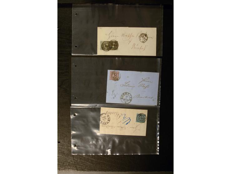 1852/64, schöne Sammlung mit über 70 Briefen, dabei zahlreiche bessere, z.B. Mi.-Nr. 39 auf Brief, Mi.-Nr. GAA 12 auf Faltbri
