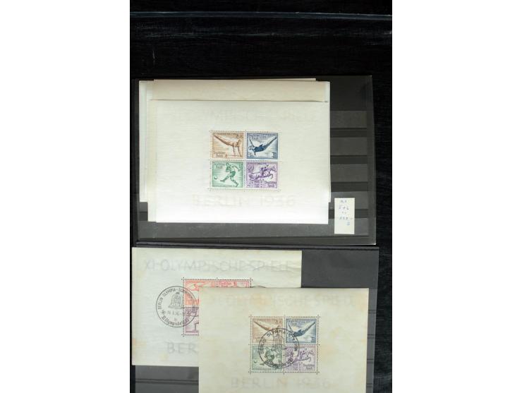 1872/1939, postfrischer,  ungebrauchter und gestempelter Bestand von meist hochwertigen Ausgaben, dabei u.a. Bl.1 (2), Bl.2 u