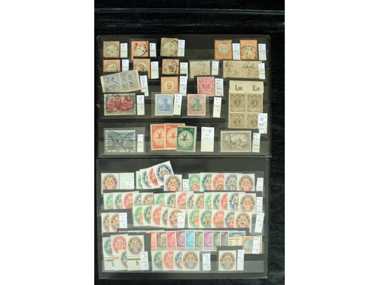 1872/1939, postfrischer,  ungebrauchter und gestempelter Bestand von meist hochwertigen Ausgaben, dabei u.a. Bl.1 (2), Bl.2 u