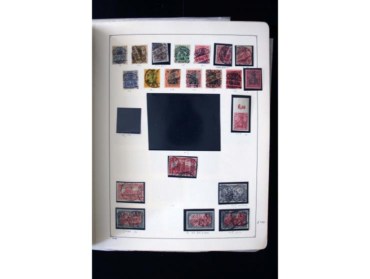 1872/1945, postfrische, ungebrauchte und gestempelte Sammlung mit u.a. Mi.-Nr. 12 gestempelt, 13 gestempelt, 21b, 30, 33aa (w