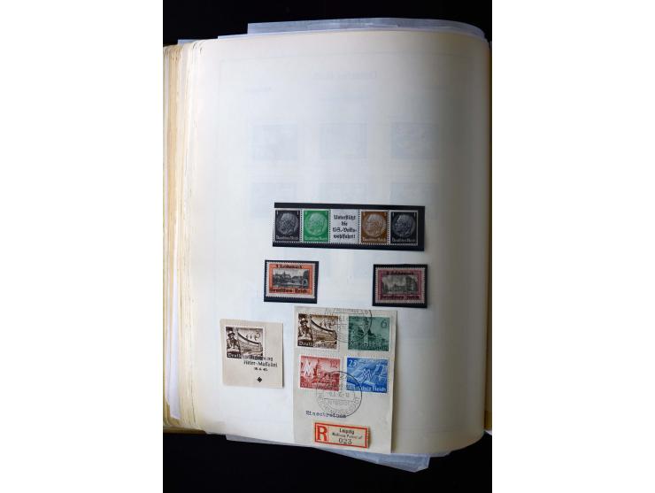 1872/1945, postfrische, ungebrauchte und gestempelte Sammlung mit u.a. Mi.-Nr. 12 gestempelt, 13 gestempelt, 21b, 30, 33aa (w