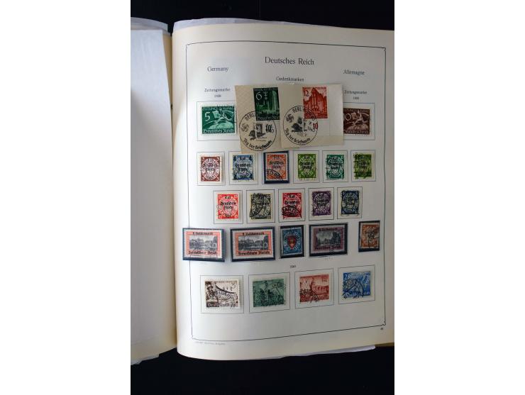 1872/1945, postfrische, ungebrauchte und gestempelte Sammlung mit u.a. Mi.-Nr. 12 gestempelt, 13 gestempelt, 21b, 30, 33aa (w