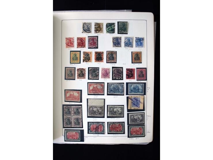 1872/1945, postfrische, ungebrauchte und gestempelte Sammlung mit u.a. Mi.-Nr. 12 gestempelt, 13 gestempelt, 21b, 30, 33aa (w