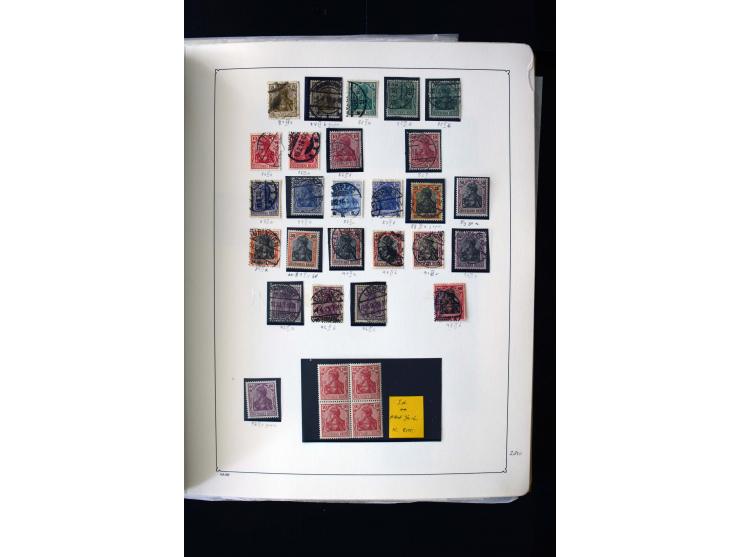 1872/1945, postfrische, ungebrauchte und gestempelte Sammlung mit u.a. Mi.-Nr. 12 gestempelt, 13 gestempelt, 21b, 30, 33aa (w
