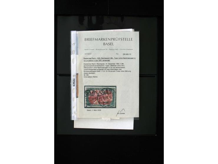 1872/1945, postfrische, ungebrauchte und gestempelte Sammlung mit u.a. Mi.-Nr. 12 gestempelt, 13 gestempelt, 21b, 30, 33aa (w