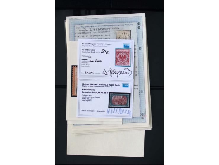 1872/1945, postfrische, ungebrauchte und gestempelte Sammlung mit u.a. Mi.-Nr. 12 gestempelt, 13 gestempelt, 21b, 30, 33aa (w