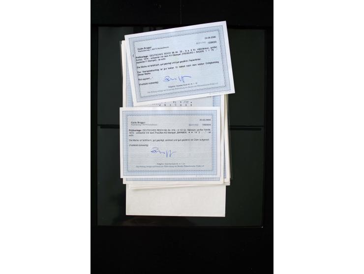 1872/1945, postfrische, ungebrauchte und gestempelte Sammlung mit u.a. Mi.-Nr. 12 gestempelt, 13 gestempelt, 21b, 30, 33aa (w
