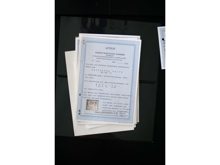 1872/1945, postfrische, ungebrauchte und gestempelte Sammlung mit u.a. Mi.-Nr. 12 gestempelt, 13 gestempelt, 21b, 30, 33aa (w