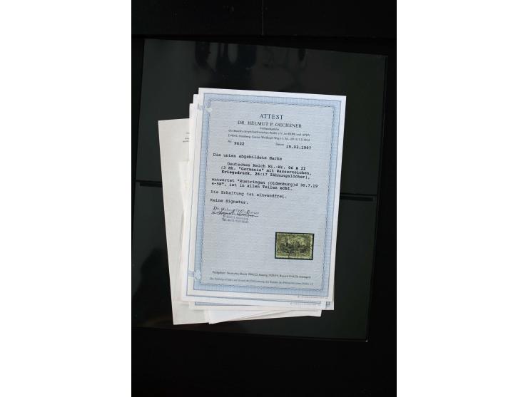 1872/1945, postfrische, ungebrauchte und gestempelte Sammlung mit u.a. Mi.-Nr. 12 gestempelt, 13 gestempelt, 21b, 30, 33aa (w